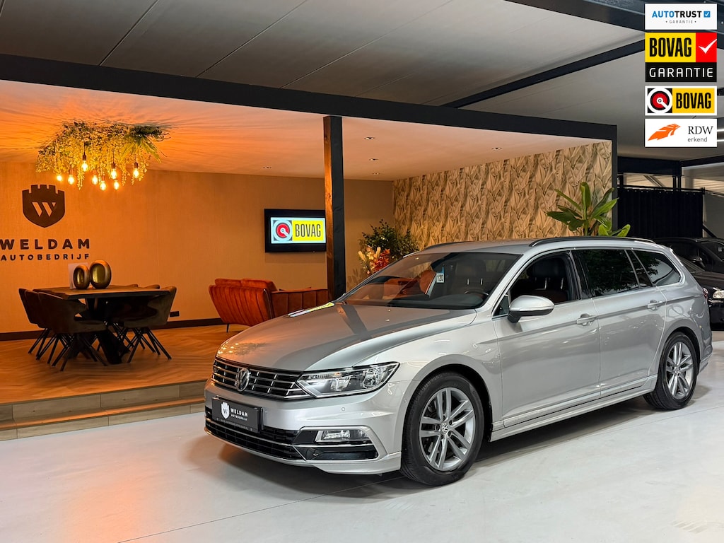 Volkswagen Passat Variant 1.4 TSI ACT R-Line Garantie|DSG|Trekhaak|Adoptieve Cruise|Navi|Leder|PDC Rijklaar