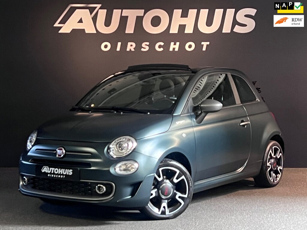 Fiat 500C 1.0 Hybrid Sport Matt groen/ Beats Audio/ Carplay/ DAB+/ Cruise Control