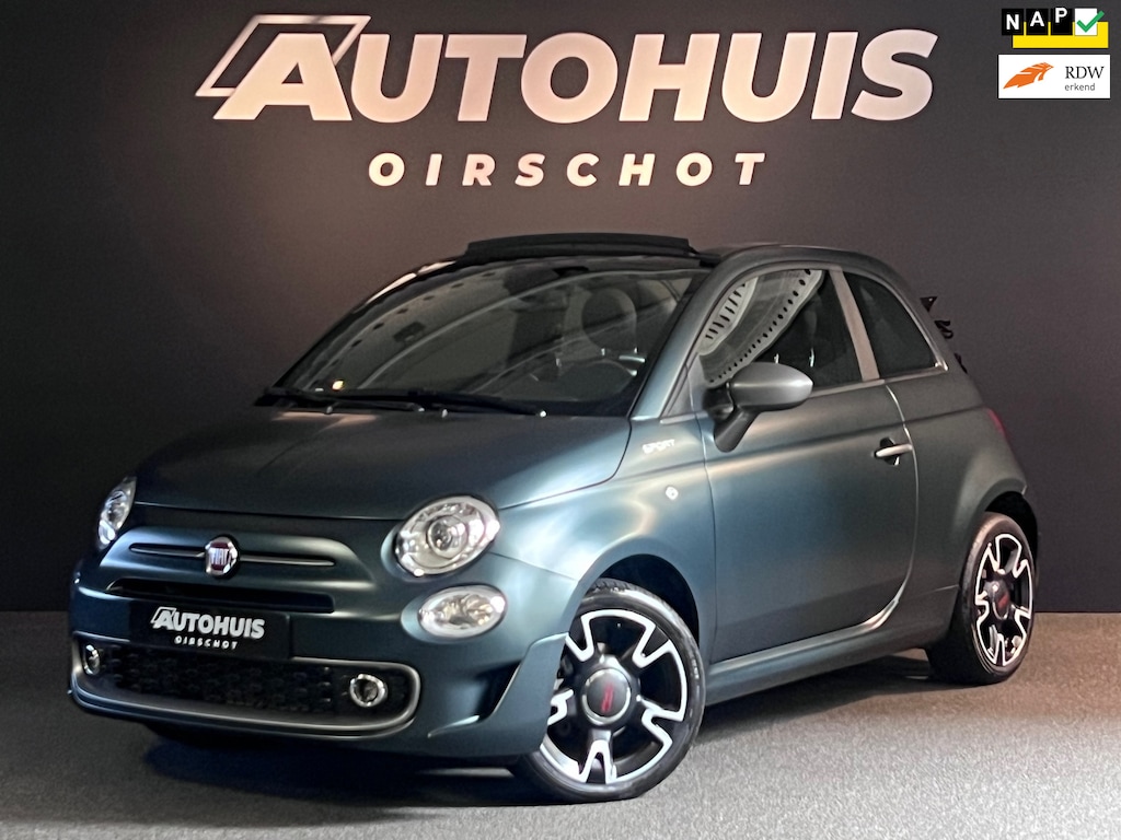 Fiat 500C 1.0 Hybrid Sport Matt groen/ Beats Audio/ Carplay/ DAB+/ Cruise Control