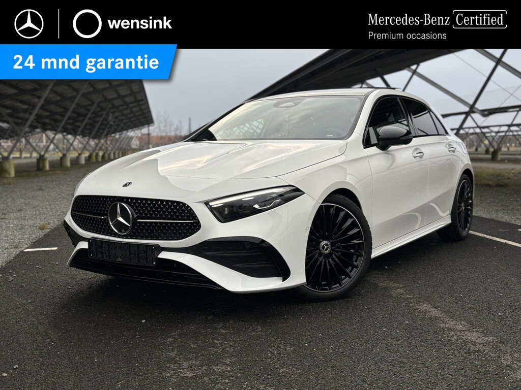 Mercedes-Benz A-klasse 180 Star Edition AMG Line | Night | Panoramadak | Multibeam LED | 19 Inch LM velgen | Sfeerverlichting |