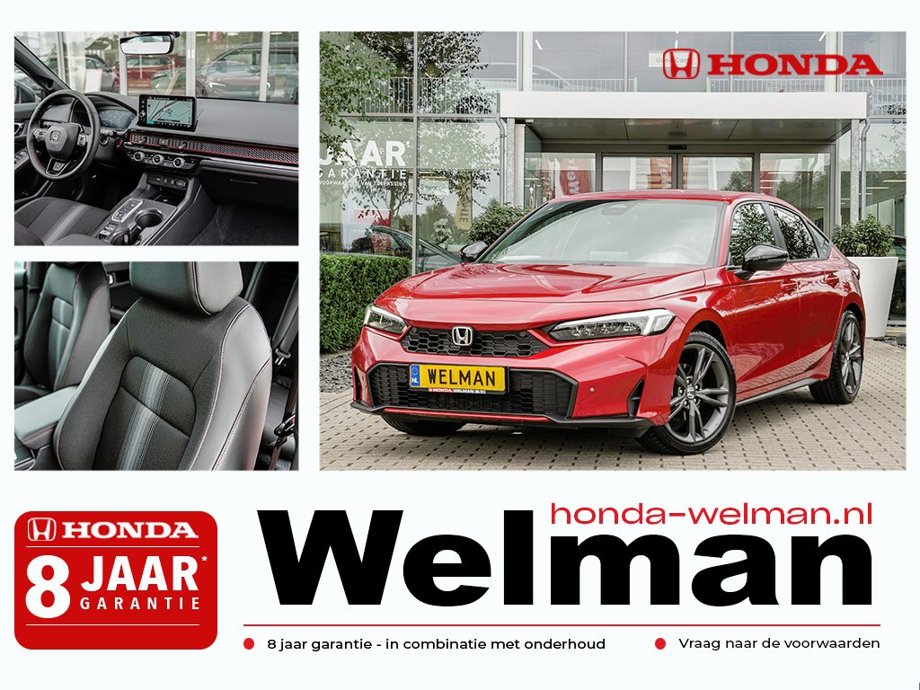Honda Civic 2.0i e:HEV SPORT - NIEUW - HYBRID - 184 PK - 2027YM