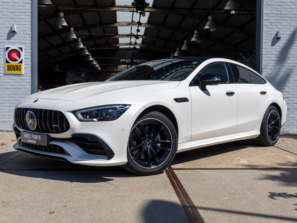 Mercedes-Benz AMG-GT 4-Door Coupe AMG 43 4MATIC+ Premium Plus *Pano | Burmester | Memory | 360° cam | Trekhaak | Keyless | Leder/Alcantara*