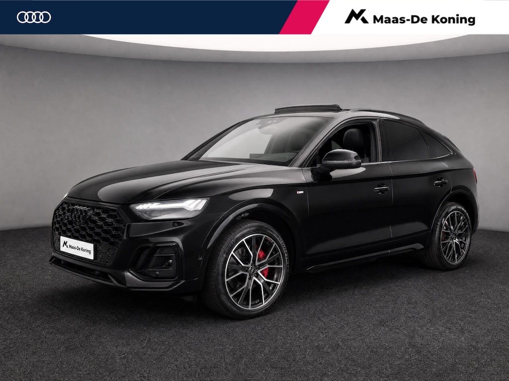 Audi Q5 Sportback 55 TFSIe 367pk S-Tronic S Edition · SOH 95,6% · Panoramadak · 360 Camera · Inklap. Trekhaak · B&O Sound · Stuur- & Stoelverwarming · Alarmklasse 3 · Garantie t/m 13-08-2030 of 100.000km