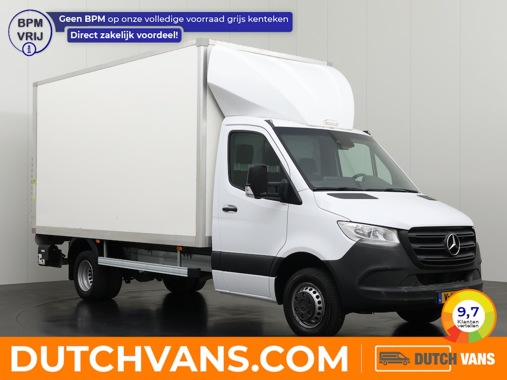 Mercedes-Benz Sprinter 515CDI Automaat Bakwagen+Laadklep | 2,26 Hoog | Camera | Airco | Cruise | 3-Zits | Dakspoiler