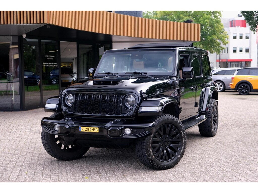 Jeep Wrangler Unlimited 4xe 380 Rubicon BRUTE|Garantie|Khan |ACC|stoel+stuurwielverwarming |Carplay|Trekhaak|Alpine|Cabrio|