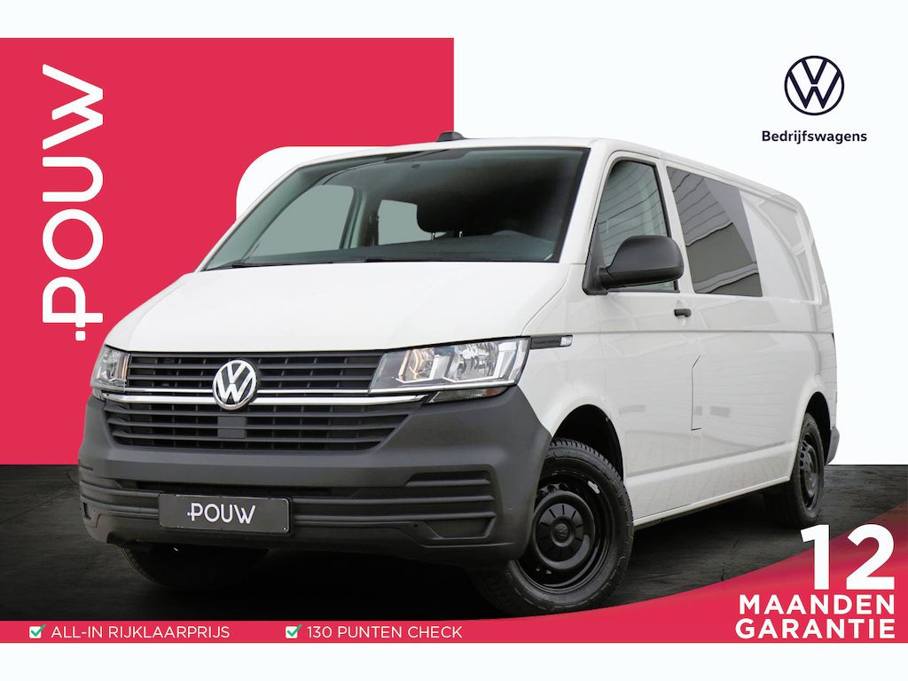 Volkswagen Transporter 2.0 TDI 110pk L2H1 30 DC | App Connect | Cruise Control | Parkeersensoren Achter | Airco | Dubbele Cabine