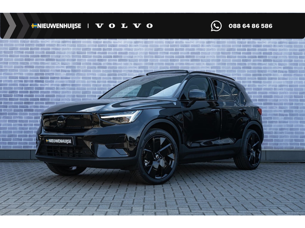 Volvo EX40 Single Motor Extended Range Ultra Black Edition Europa | 82 kWh | Schuif-/Kanteldak | Harman Kardon Audio | BLIS | Adaptieve Cruise Control | Stuur-/Stoelverwarming V+A | Warmtepomp | Getint Glas |