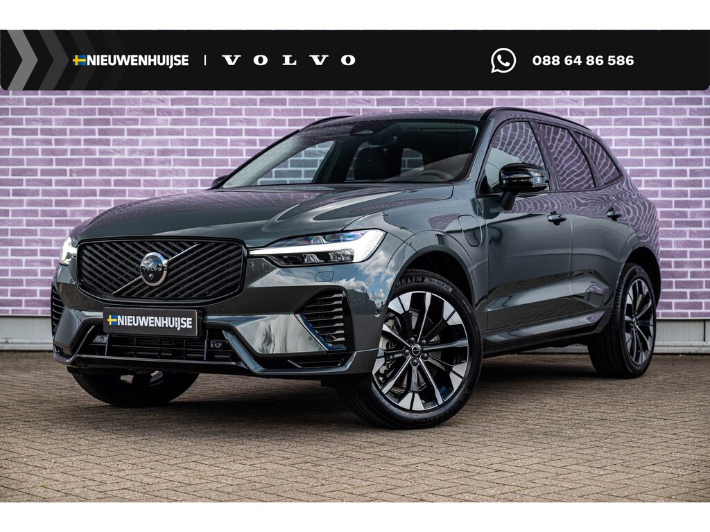 Volvo XC60 2.0 T6 Plug-in hybrid AWD Ultra Dark | Luchtvering | Trekhaak | Head Up Display | Adaptieve Cruise Control | 360 Camera | Donker Glas |