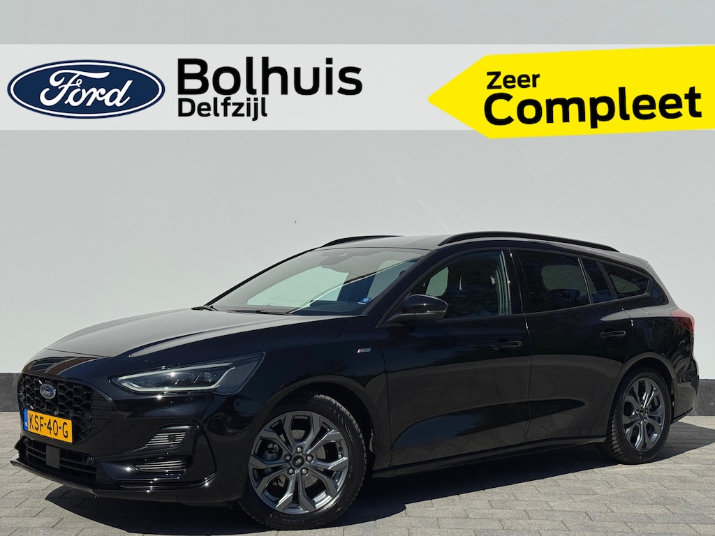 Ford Focus Wagon EcoBoost Hybrid 155 pk ST-Line X | Winter Pack | AGR stoel | Adapt. cruise | El. a. klep | Bliss | Matrix LED | Groot scherm | 4 seiz. banden |