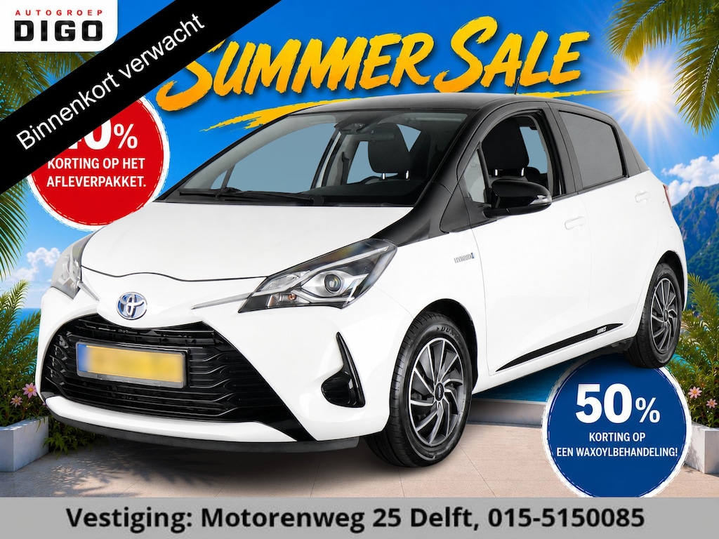 Toyota Yaris 1.5 HYBRID BLACK & WHITE GARANTIE TOT 2030! CLIMAT CONTROLL. ACHTERUITRIJ CAMERA . SLECHTS 58.000 KM GEREDEN!
