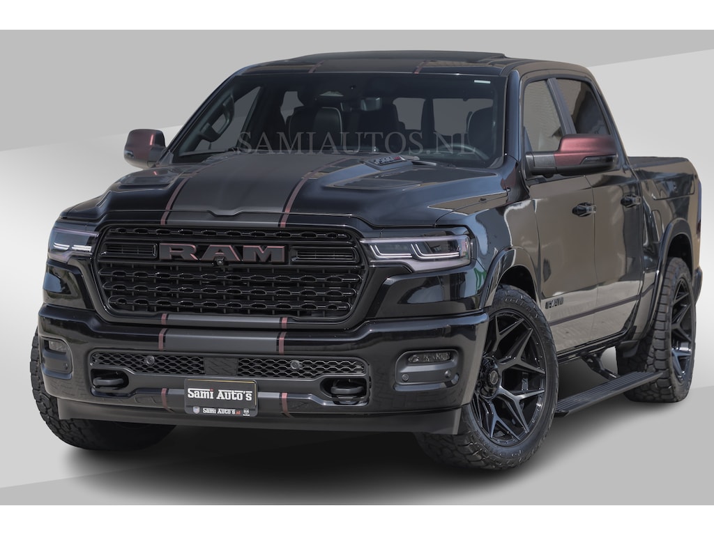 Dodge Ram Limited 540 PK | HUD | LUCHTVERING | MASSAGE | PASSAGIERSSCHERM | De Meest Luxe en Volle Pick-Up in zijn Klasse | Comfortabele Dubbele Cabine met Royale 5 Zitplaatsen | BPM vrij | Nu Leverbaar uit Voorraad | Voorraad Nr 2335 - 5153 | De specialist in Amerikaanse pick‑ups in Nederland en Europa.