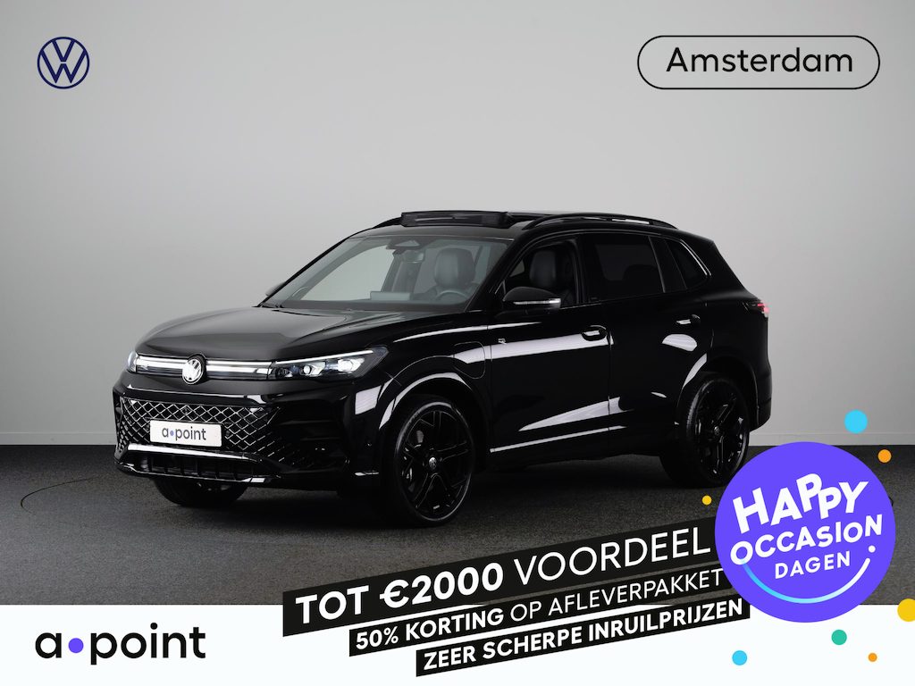 Volkswagen Tiguan 1.5 eHybrid R-Line Edition 272 pk Automaat (DSG) | Verlengde garantie | Navigatie | Panoramadak | Trekhaak (wegklapbaar) | Rondomzicht camera | Lederen bekleding |Stoelverwarming/ventilatie | R-Line |