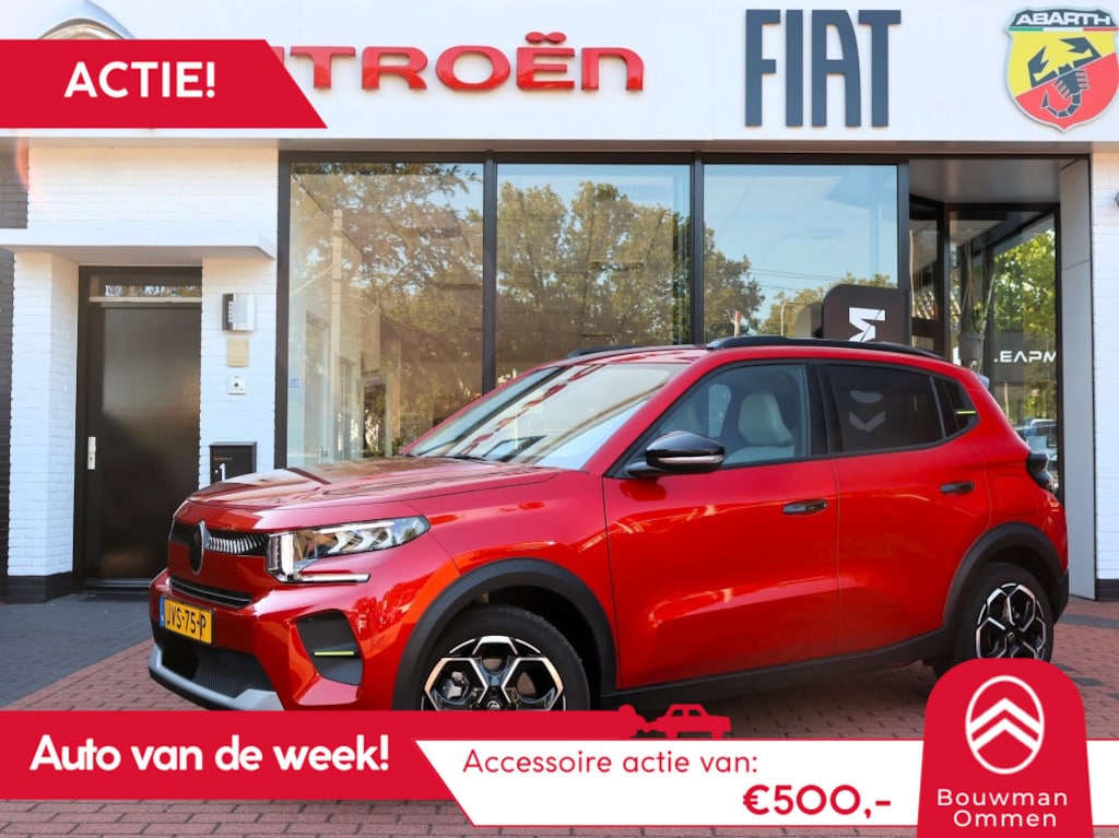 Citroën E-C3 EV *Auto van de Week!* 44kWh 113PK Comfort Range Automaat Max, Rijklaarprijs | Navigatie | Camera | DAB+ | 17 inch lichtmetalen wielen