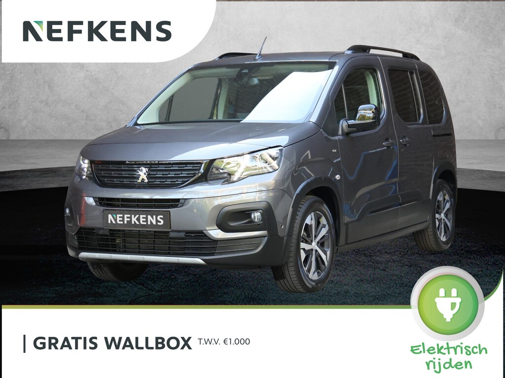 Peugeot e-Rifter GT 50kWh 136pk | Accu 93% | Trekhaak | Navigatie | Dodehoekbewaking