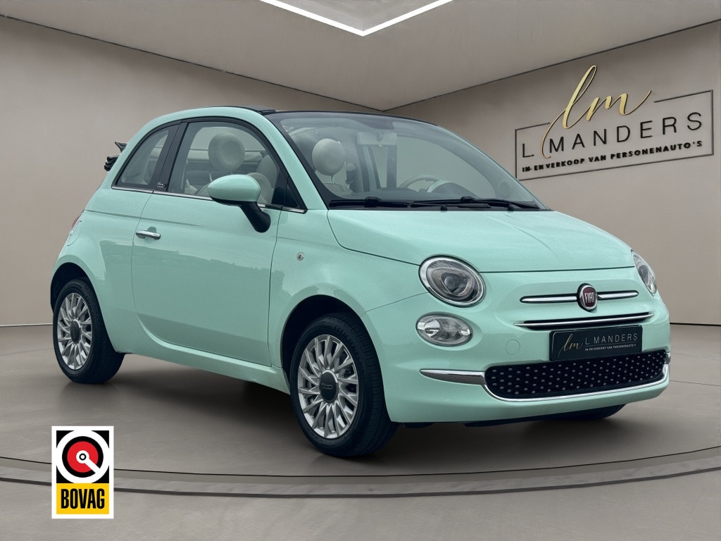 Fiat 500C 1.2 Lounge 2019 MINT GROEN | Cabrio | Display | PDC