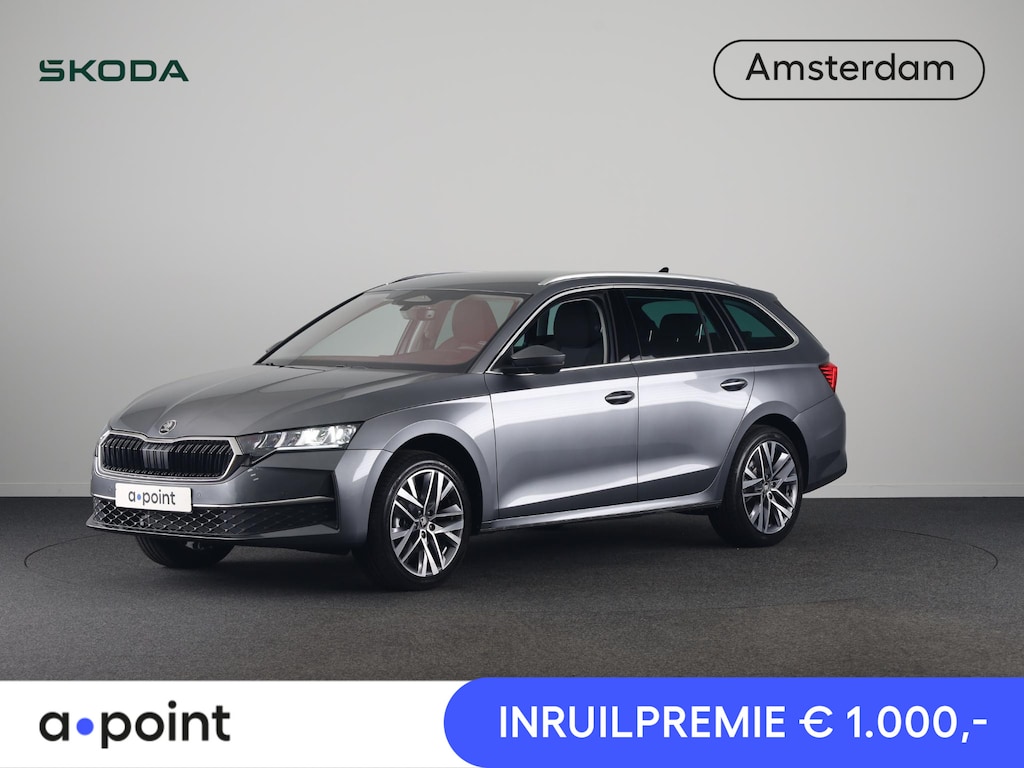 Skoda Octavia Combi 1.5 TSI MHEV Business Edition Plus 150 pk 7 versn. DSG | Chrome Pakket | Trekhaak | Winter Pakket | Lichtmetalen velgen 18" Lerna Antraciet
