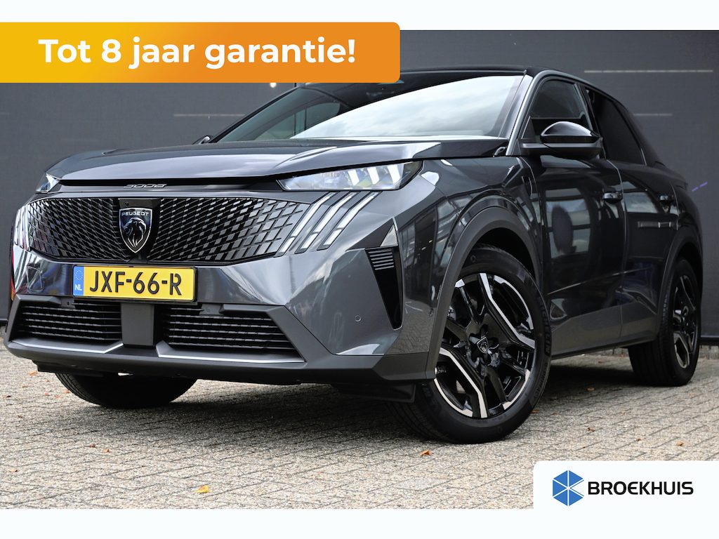 Peugeot 3008 1.6 plug-in Hybrid 225 GT Tot 8 Jaar Garantie! | Navigatie | 360 Camera | Elektr. Achterklep | Adaptive Cruise | Draadloos Apple Carplay & Android Auto | !!
