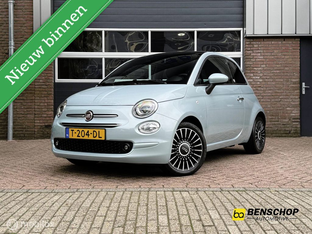 Fiat 500 1.0 Hybrid Launch Edition Panodak Leer Navi Carplay Cruise Control Climate