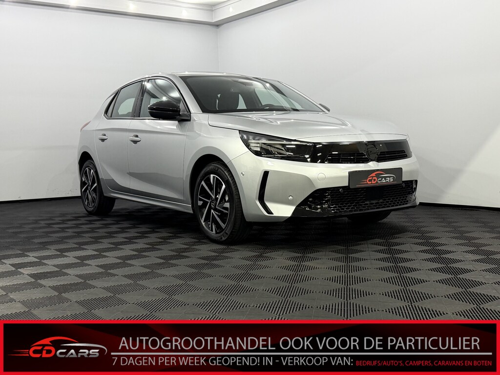 Opel Corsa 1.2 Turbo GS Half leder, Camera, Rijstrook correctie, Cruise control, Apple carplay, 1 jaar garantie .