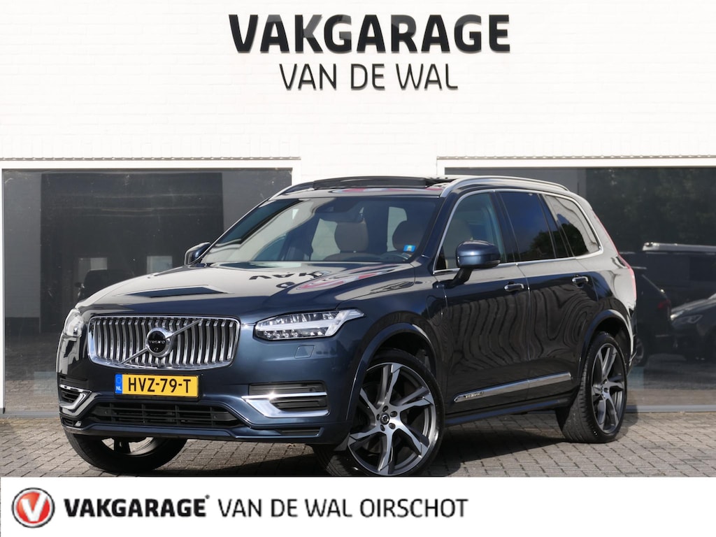 Volvo XC90 2.0 T8 Recharge AWD Ultimate Bright | Long Range | Luchtvering | Nappa | Stoelventilatie | 360°-camera | Trekhaak | 22-inch velgen | Harman/Kardon | Head-up display | Orrefors Sweden | Apple-/Android Carplay | Full-LED