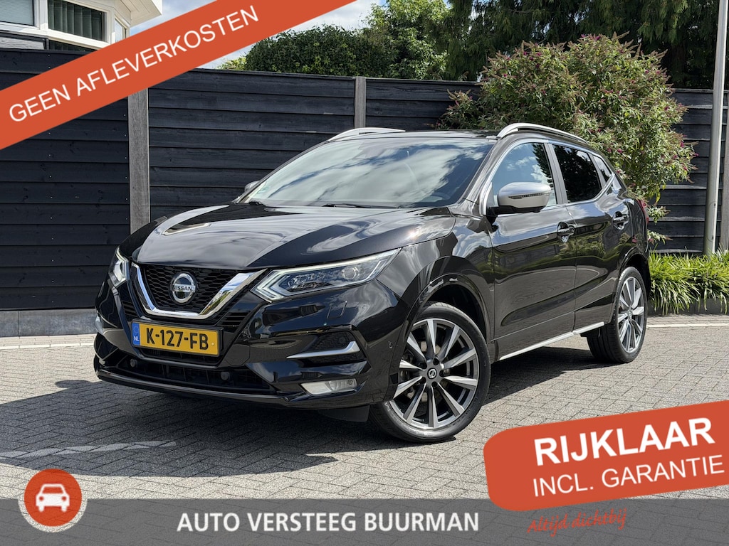 Nissan Qashqai Tekna + 1.3 DIG-T DCT7 Automaat Navigatie, Rondomzichtcamera, Keyless, Trekhaak, Panoramadak, Apple Carplay, Android Auto