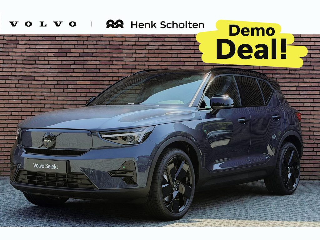 Volvo EX40 Single Motor Ext. Range Ultra Bl. Ed. Eur. 82 kWh | Demo deal | Panoramisch schuif-/ kanteldak | Elektrische voorstoelen met geheugenfunctie | Harman Kardon | Extra getint glas | Stoel-/ stuurwielverwarming | Driver assist | 20 inch. lichtmetalen velgen | verwarmde achterbank | Dak in contrasterende kleur