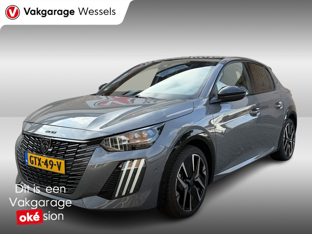 Peugeot 208 1.2 Hybrid Automaat GT | Panoramadak | LM | PDC | Camera | Selenium Grijs |
