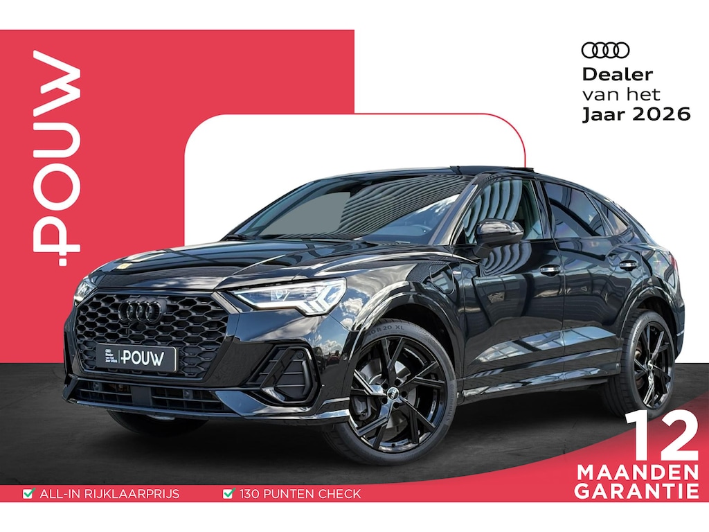 Audi Q3 Sportback 45 TFSIe 245pk S Edition | SoH 100% | Panoramadak | 20" Velgen | Achteruitrijcamera | Leder | Stoelverwarming