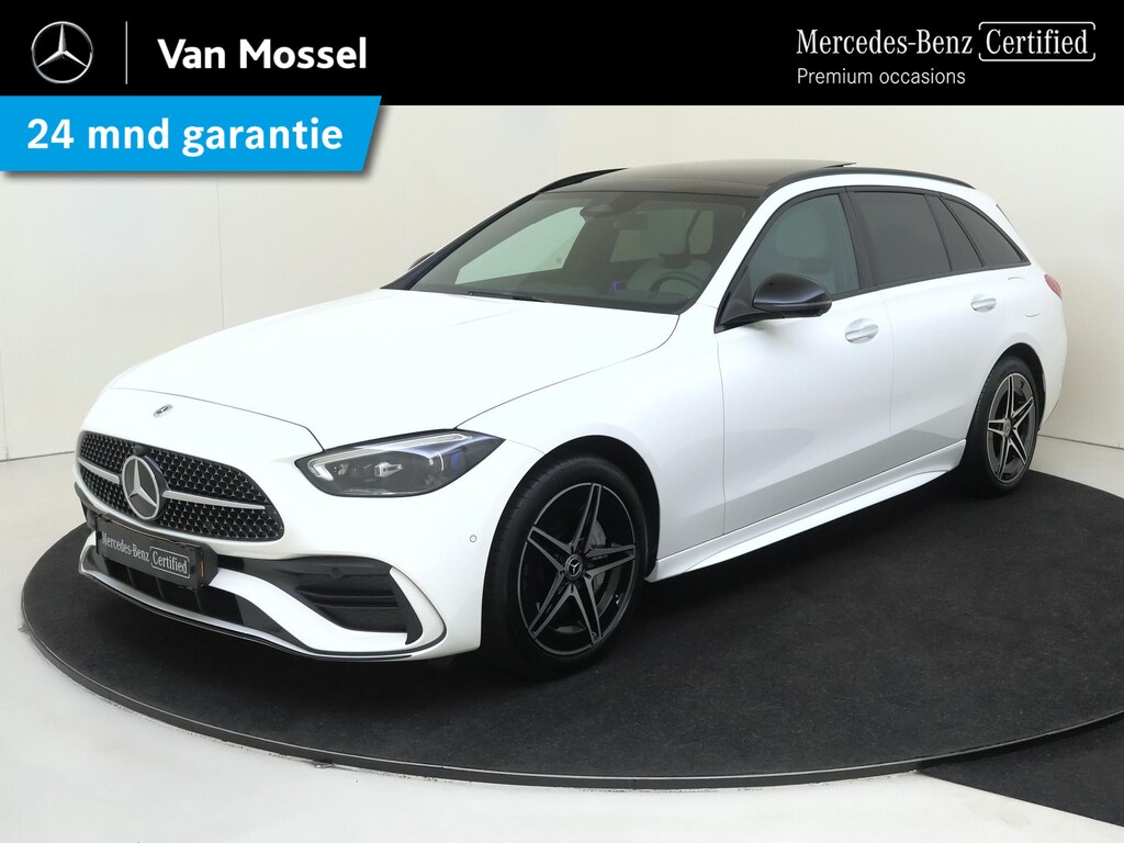 Mercedes-Benz C-klasse Estate 300 e Star Edition AMG Line / Memory-Stoelen / Night-Pakket / Panaromadak / Winterpakket / 360Graden-Camera /