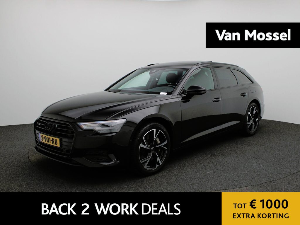 Audi A6 Avant 50 TFSI e quattro Advanced edition AUTOMAAT | PANORAMADAK | CAMERA | MEMORY | LEDER | TREKHAAK | SPORTSTOELEN | VIRTUEEL | APPLE CARPLAY | NAVIGATIE | STOELVERWARMING | ELEKTRISCHE STOEL | 12 MAANDEN BOVAG GARANTIE |