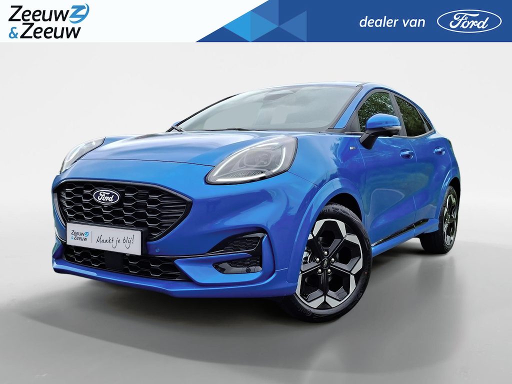 Ford Puma 1.0 EcoBoost Hybrid ST-Line X | 5.000,- Ready Set Ford Bonus | Gratis automaat t.w.v. 1.500,-! |Driver assistancepack | Winterpack | 18"Lichtmetaal | B&O Audio | 360Camera | Adaptive Cruisecontrol | Dodehoekdetectie | El. Achterklep | Nieuw te bestellen! |