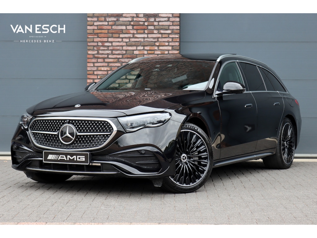 Mercedes-Benz E-klasse Estate 300 de 4MATIC AMG Line | Luchtvering | Hyperscreen | Distronic+ | HUD | Nappa Leder | Stoelventilatie | Vlakkenverwarming | Massage | 3D-Display |