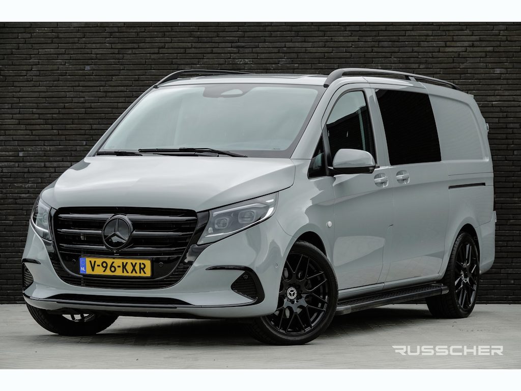 Mercedes-Benz Vito 119Cdi 190Pk 9G-Tronic Aut. | Dubbele Cabine | Select | Lang | 360° Camera | 2xSchuifdeur | Treeplanken | 20'' | Alpine Grey