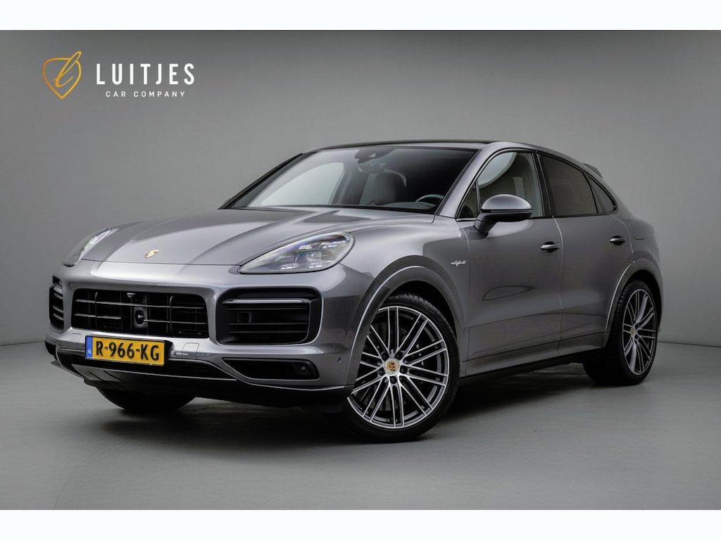Porsche Cayenne Coupé 4.0 Turbo S E-Hybrid 680pk|Burmester|Keramisch|Luchtvering|Stoelkoeling|Sportchrono|Softclose|HuD|ACC|Dealer-onderhouden
