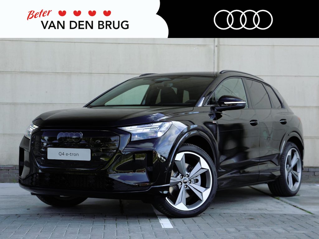 Audi Q4 e-tron S edition 82 kWhb286 PK | Panoramadak | Optiek zwart | Trekhaak | Opbergpakket |