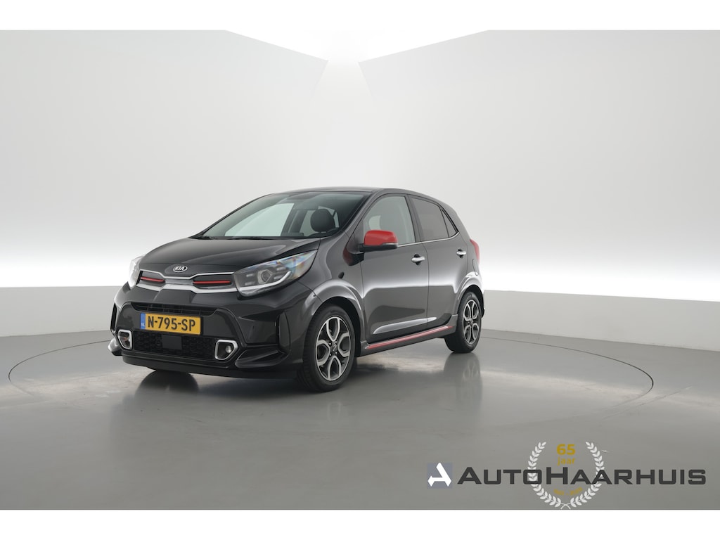 Kia Picanto 1.0 DPi GT-Line | Rijklaar! | Cruise | Camera | Leder | NAV+App.Connect | Climate | LED | DAB | E-Spiegels | 5-Deurs | Bluetooth | 15'' V