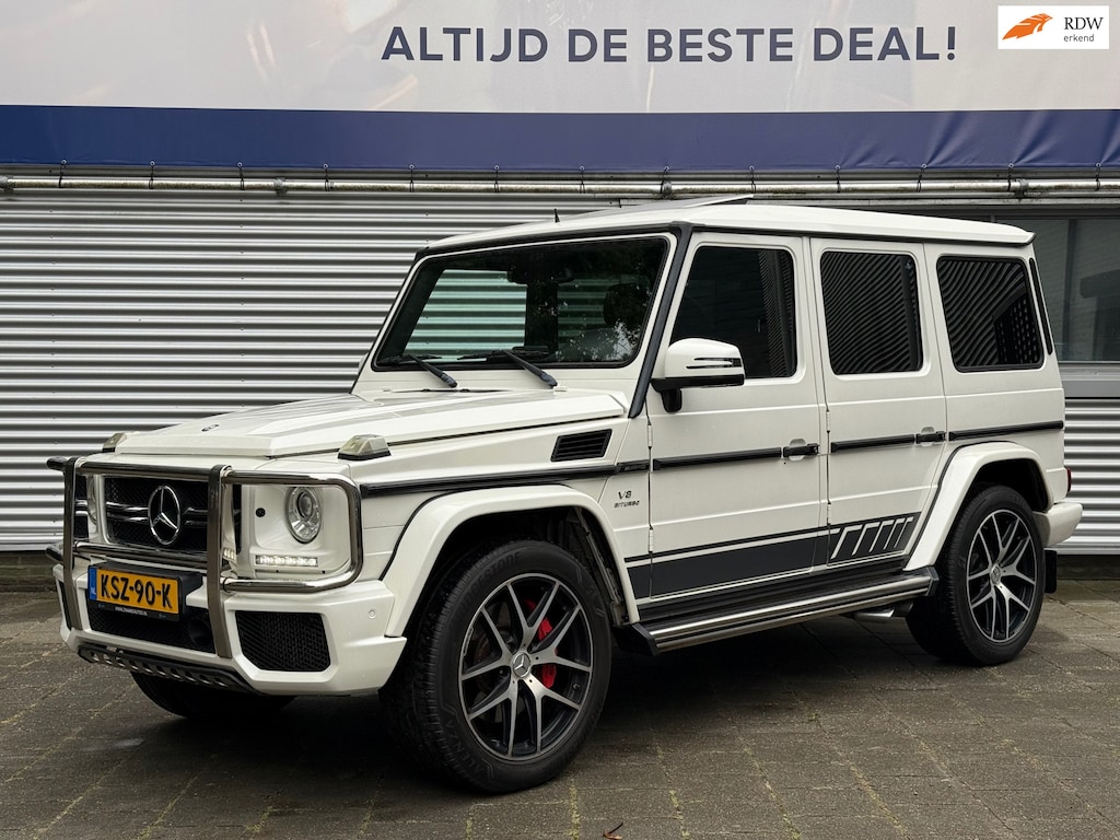 Mercedes-Benz G-klasse G63 AMG Designo l Parelmoer l Carbon l Schuifdak l ACC l Alcantara l Camera l Trekhaak l Entertainment