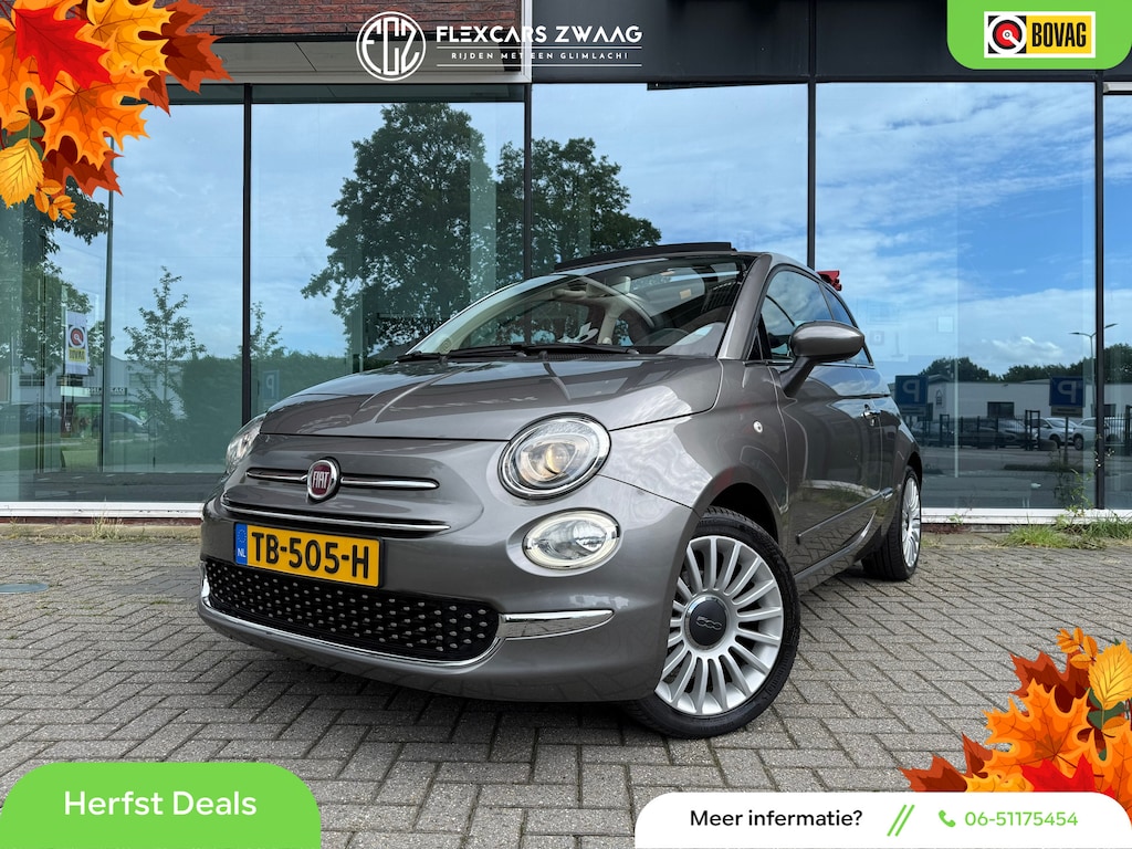 Fiat 500C 0.9 TwinAir Turbo Lounge - Automaat - Cruise - Navi - Climate - Org.NL