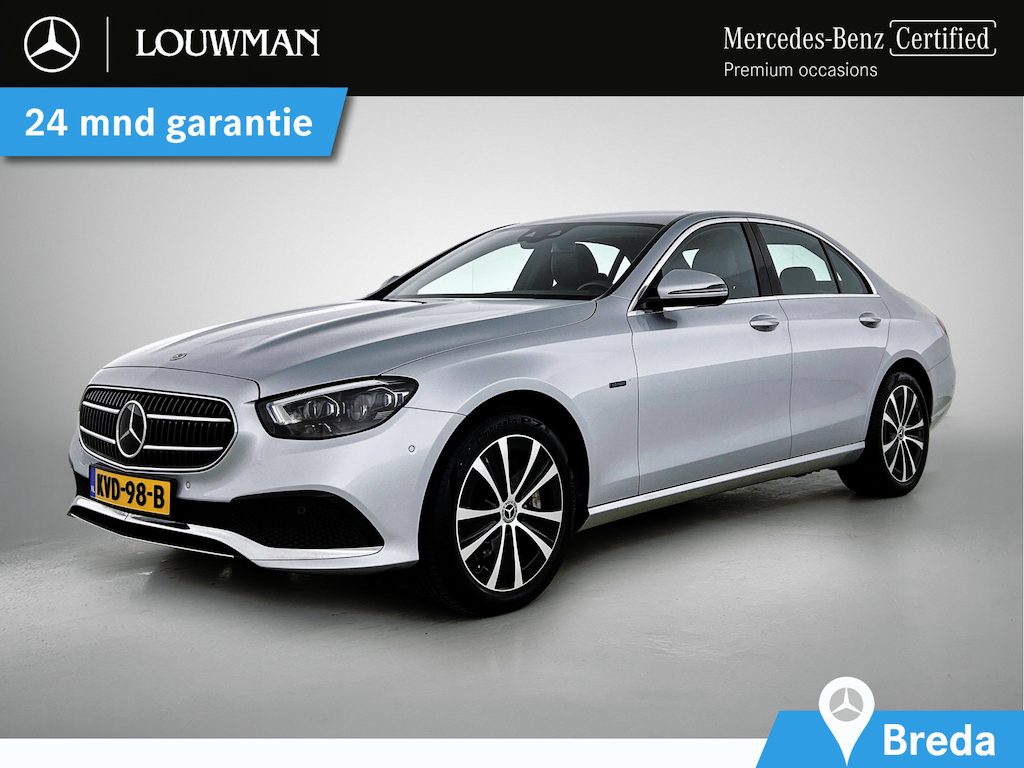 Mercedes-Benz E-klasse 300 e Plug-In Hybride | MultiBeam Koplampen | Distronic | Stoelverwarming voor | Spiegelpakket. Inclusief 24 maanden MB Certified garantie voor Europa.