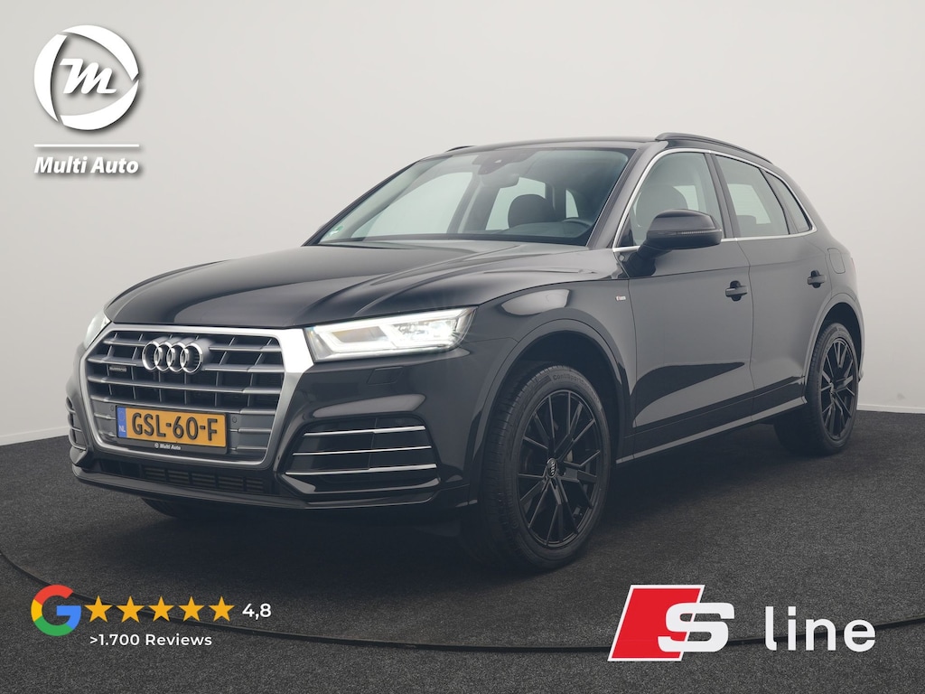 Audi Q5 50 TFSI e Quattro S Line PHEV 300pk | Trekhaak af Fabriek | Head Up | Camera | Voorstoelen Verwarmd | Apple Carplay | Navigatie | Virtual | Plug in Hybrid