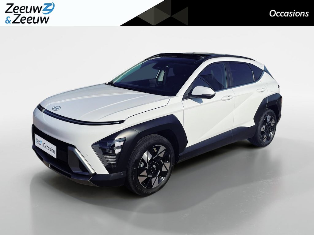 Hyundai Kona 1.6 GDI HEV Premium Sky *Automaat*Navi+360Camera*Schuif/kanteldak*Climate Control*Stoeverwarming/ventilatie*Adapt. Cruise Control*VOL OPTIES!