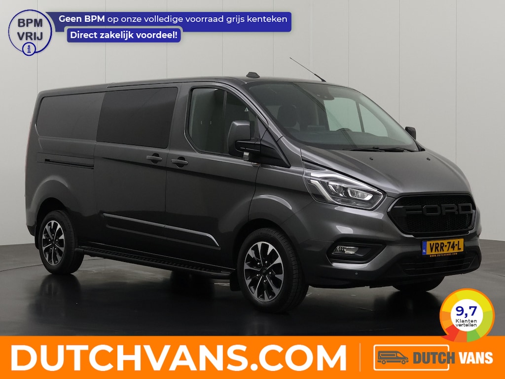 Ford Transit Custom 2.0TDCI L170PK Automaat Lang Limited Dubbele Cabine | 6-Persoons | Navigatie | Camera | 2xSchuifdeur | Trekhaak