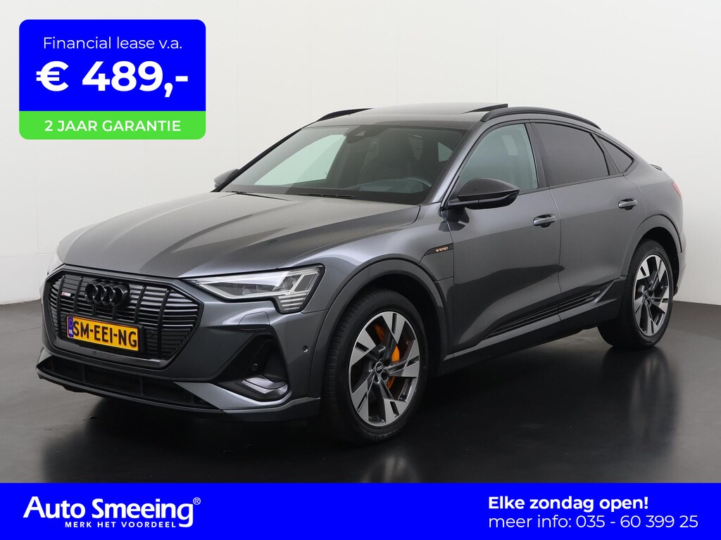 Audi e-tron Sportback 55 quattro S-Line 95 kWh | Black Style | Panoramadak | Valcona Leder | Bang&Olufsen | Zondag Open!