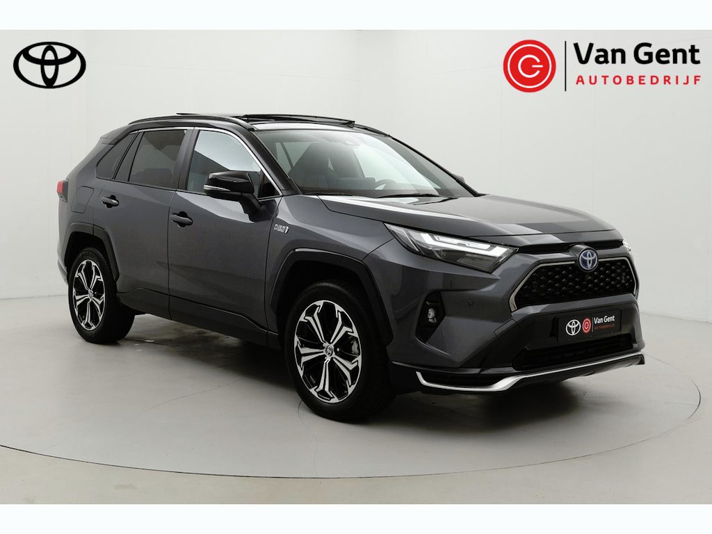 Toyota RAV4 2.5 Plug-in Hybrid AWD Bi-Tone Plus | Panoramadak | Apple Carplay / Android Auto | 360 camera | Leder | Stoelverwarming/-ventilatie | Dodehoek detectie | JBL | Head-up display | Digitale binnenspiegel | 19 inch