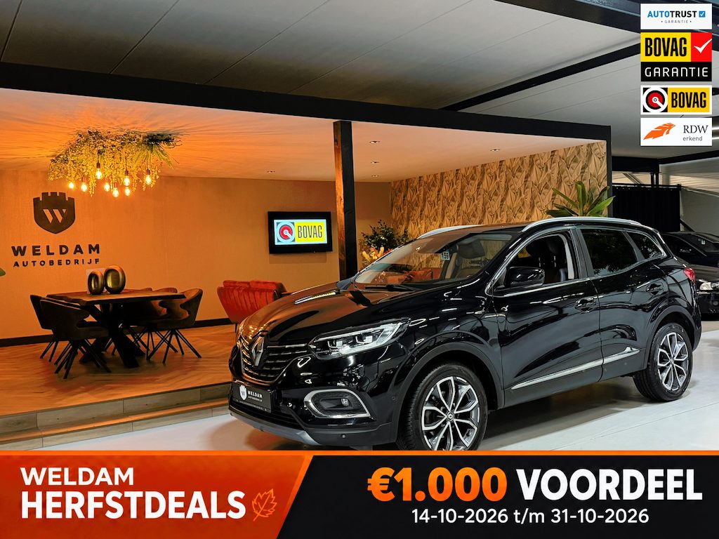 Renault Kadjar 1.3 TCe Intens Garantie|1e Eig|Dealer Onderhouden|Pano|Leder|LED|Camera|Keyless|Park Assist|Black Optic|Rijklaar