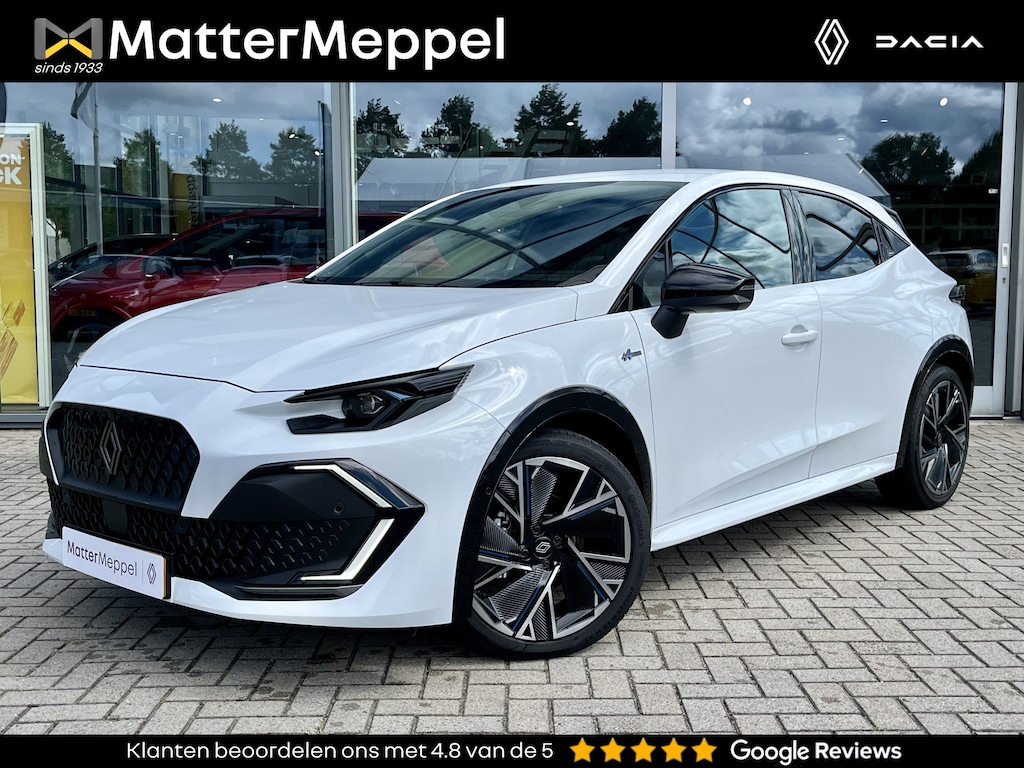 Renault Clio 1.8 Full Hybrid 160 Esprit Alpine | Pack Winter | Intelligent Adaptive Cruise Control (IACC) | Dodehoek | Achteruitrijcamera + Parkeersensoren | Stoel+Stuurverwarming | Reservewiel | Navigatie | CarPlay/Android Auto