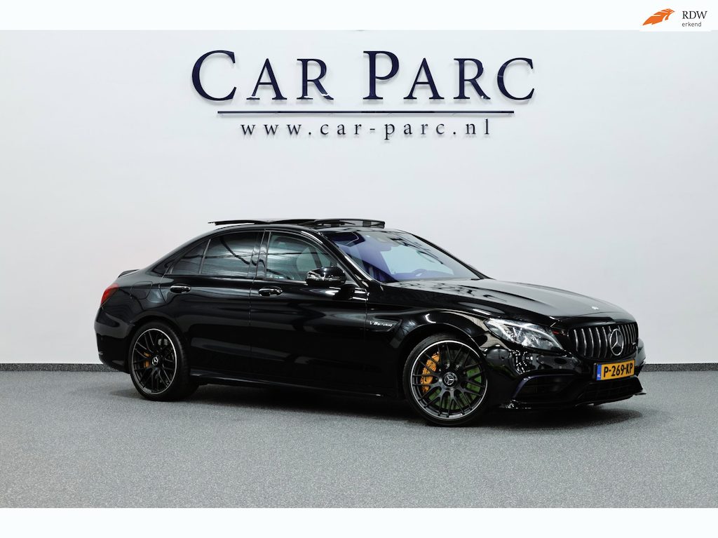 Mercedes-Benz C-klasse AMG 63 S 510+PK KERAMISCH/SFEER/PANO/KUIPSTOELEN+S.VERWARMING+MEMORY/19" LMV/CAM/ACC/ECC/12 MDN GARANTIE!