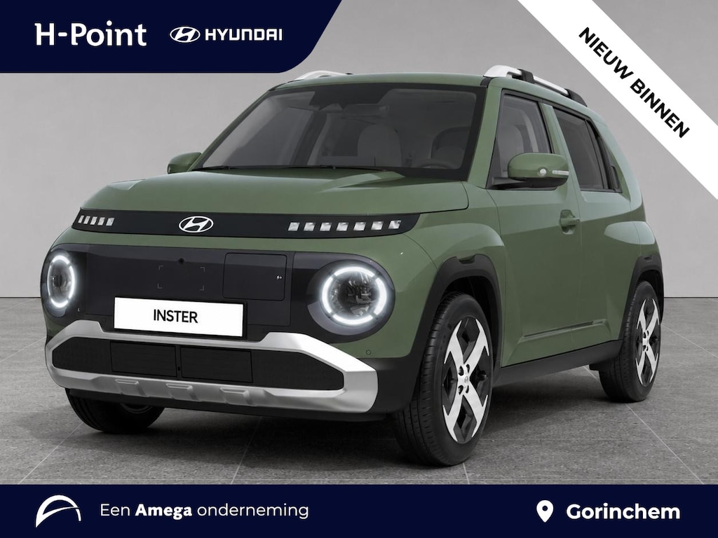 Hyundai Inster Pulse Advanced 42kWh 97pk | UIT VOORRAAD LEVERBAAR | SCHUIF/KANTELDAK | CAMERA | STOEL + STUURVERW. | APPLE CARPLAY / ANDROID AUTO |