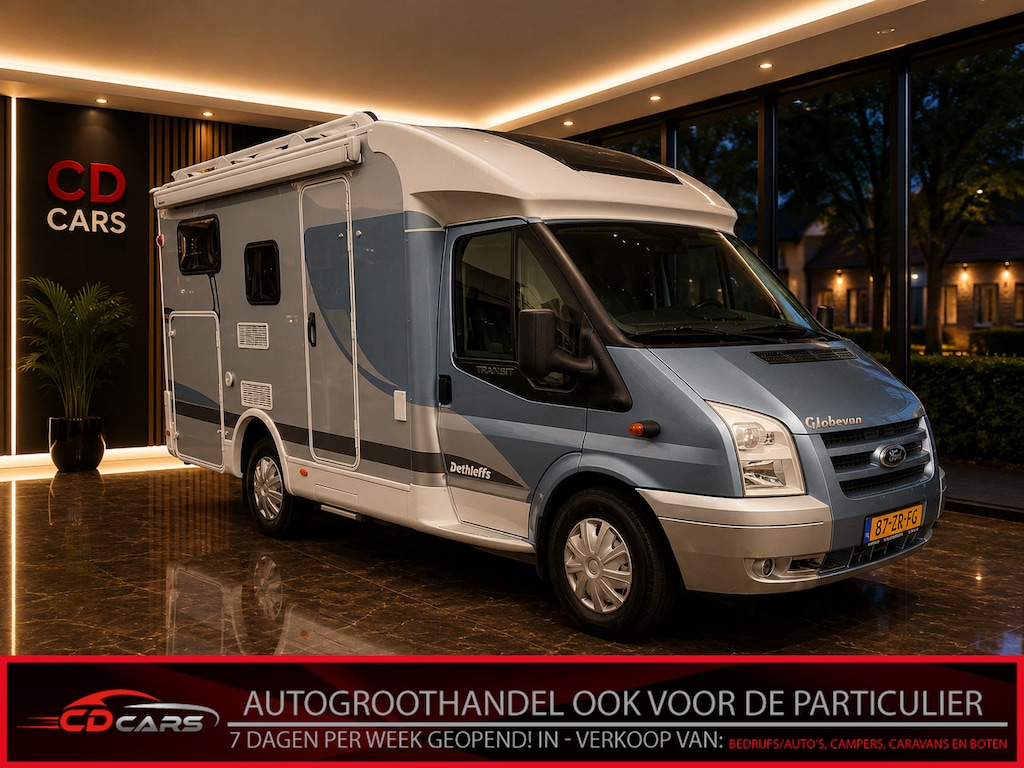 Dethleffs Globe GLOBEVAN 01 Ford Camera, Koelkast, Dwarsbed, Airco, Cruise control, Toilet, Keuken, Luifel