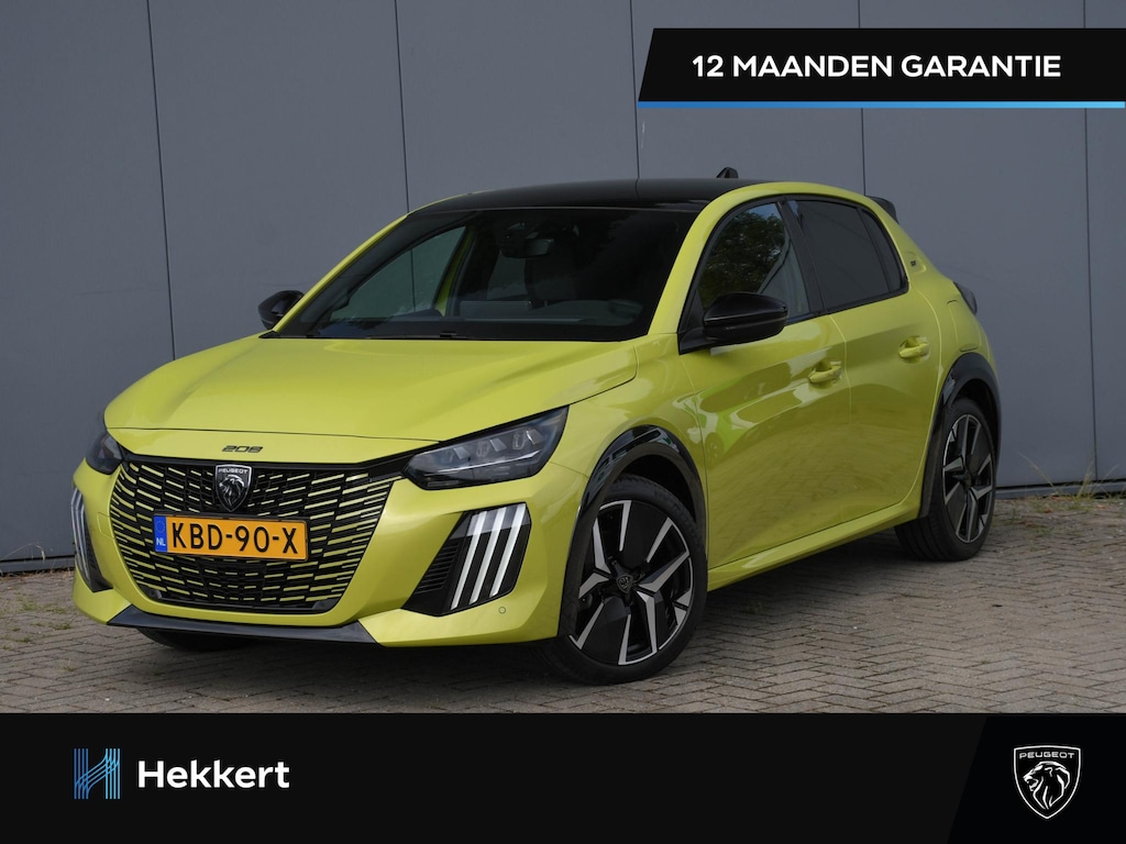 Peugeot 208 GT 1.2 Hybrid 145pk Automaat CAMERA | CRUISE | 17''LM | TREKHAAK | SFVEERLICHTING | DAB | MIRROR SCREEN